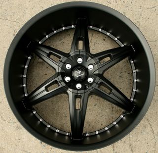 Verde Allusion 24 Semi Black Rims Wheels Dodge Charger AWD 24 x 9 5