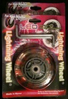 Clear Light Up Scooter Wheels for Razor with Bearings