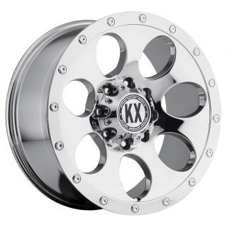 17 inch KX Offroad CP41 Chrome Wheels Rims 5x135 F150 Expedition