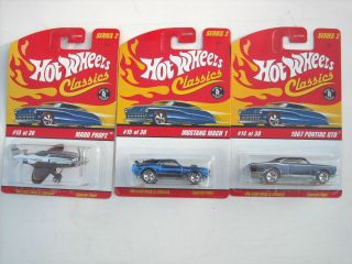 Lot of 3 Hot Wheels Classics Series 2 Madd Propz, 67 Pontiac GTO