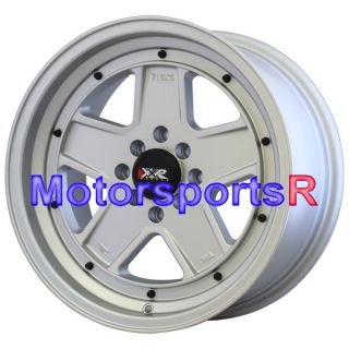 16 16x8 XXR 532 Flat Silver Wheels Rims Deep Dish Lip 4x100 01 Acura