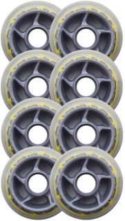 Barbed Wire 80mm 79a Rollerblade Inline Wheels 8 Pack