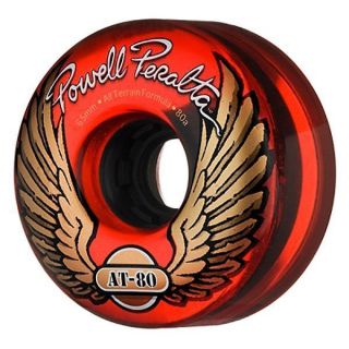 Powell Peralta at 80 Skateboard Wheels Red 65mm 80A