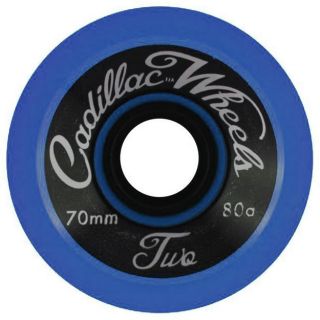 Cadillac Classic Two Skateboard Wheels 70mm 80A Blue