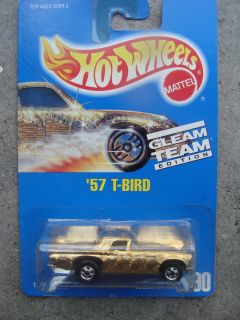 1992 Hot Wheels 190 57 T Bird Gleamer Gold