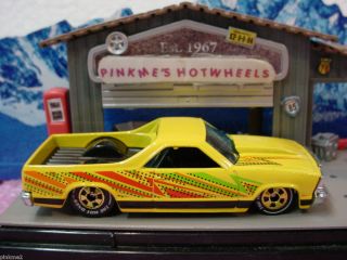 Hot Ones 80 Chevy El Camino 1980★yellow★chase Whiteline Wheels