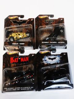 Hot Wheels Batman 2012 1940s Batmobile Tumbler Batmobile 1 50 Set of 4