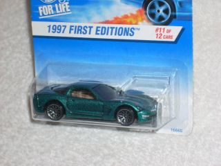 Hot Wheels 1997 First Editions 11 12 97 Corvette 515 Green w WSPS