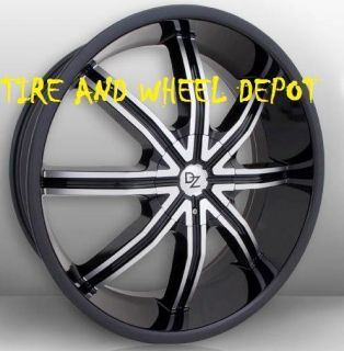 24 inch DZ102 MB Rims Wheels and Tires Riviera All Impala Caprice 5x4