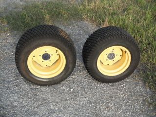 Pair of Good Used Tires and Wheels Rims for John Deere 235 GT