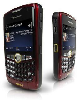 NEW RED BLACKBERRY CURVE 8350i NEXTEL SPRINT PDA CAMERA SMARTPHONE