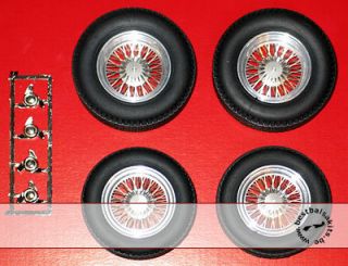 Alu Wheels PE Spokes Rubber Tires for Revell 1 12 Ferrari GTO250