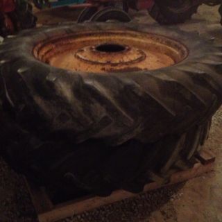 Minneapolis Moline Tractor Tires on Good Rims Rear Tires