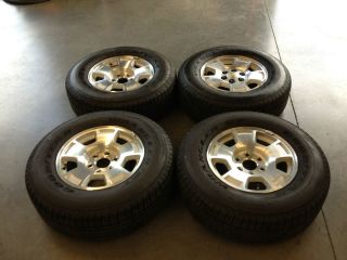 Chevy Silverado 17 Factory Wheels and Goodyear Tires 265 70R17