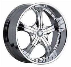 22 inch x9 5 Devino Adana Chrome Wheels Rims 5x5 5x127