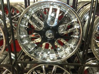 22 22 Inch Rims Wheels Used Paintable Clip 22x9.5 +18 Offset 5x127