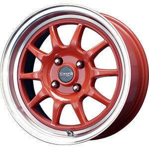 New 15x7 4x100 Drag Dr 16 Red Wheel Rim