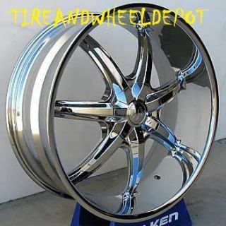 22 inch 35S Rims and Tires Cadillac Mustang Altima Maxima FWD Cars