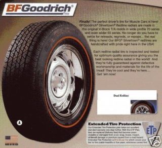 P185 70R13 BFGoodrich Radial 3 8 Redline Tires