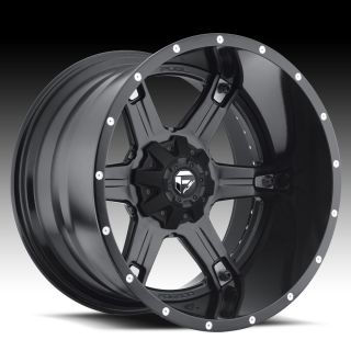 Driller 2pc Wheel Set Black 20x9 Rims Ford Chevy Dodge Wheels