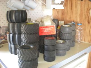 RC TIRES FOR TRAXXAS DuROTRACK AND OTHERS TIRES IN GOOD SHAPE IN ALL