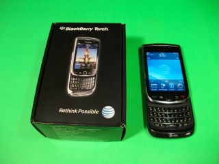 Blackberry Torch 9800 4GB Black at T 3G Rim Smartphone Wi Fi GPS Email