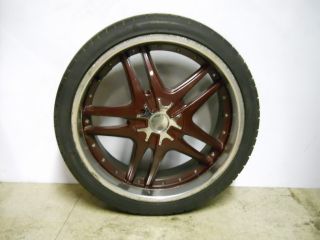 22 22 inch Rims Tires Burgundy Chrome 5 Lug 265 35 R22 Custom Cheap