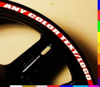 Custom Printed Motorcycle Rim Stripes Wheel Tape Decals