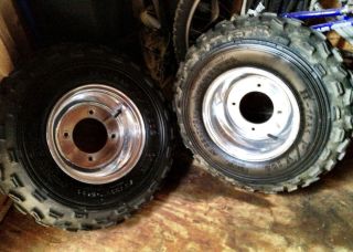 Itp Polished T 9 wheels rims Tires 22X7 10 22 x 7 x 10 400EX 450R
