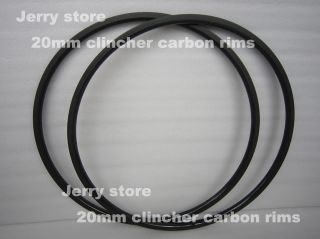 700c 20mm Clincher Carbon Rims for Road Bike