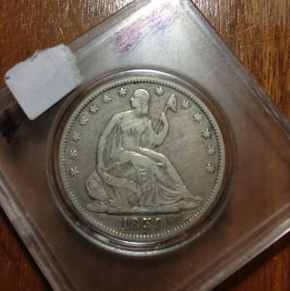 Seated Liberty Half Dollar Dated 1859 O