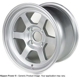 V2 Competition Silver 13x8 4x100 Drag Autocross Wheels Civic Integra