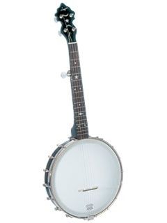 SS 10P Old Time 5 String Open Back Travel Banjo with Maple Rim
