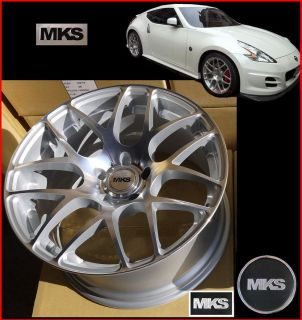 20x8 5J 10J 5x114 3 Staggered Concave Wheels Infinity G35 Coupe Nissan