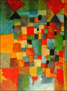 Painted Oil Painting Repro Paul Klee Southern Gardens 30x40in