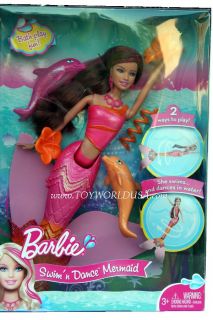 Barbie Swim N Dance Mermaid Brunette Doll V7052