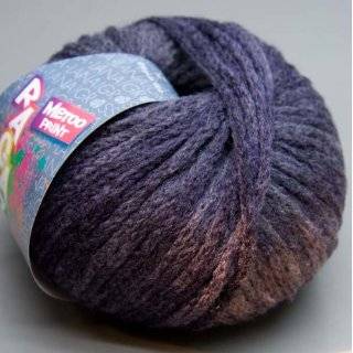 Lana Grossa Ragazza Metoo Print 103 violettgrau 50g Wolle 