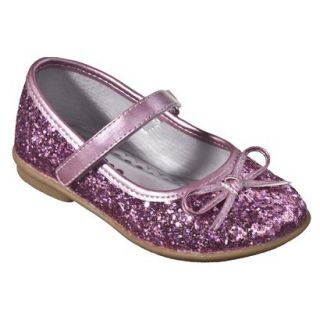 Toddler Girls Cherokee Jaray Glitter Ballet Shoes   Pink 6
