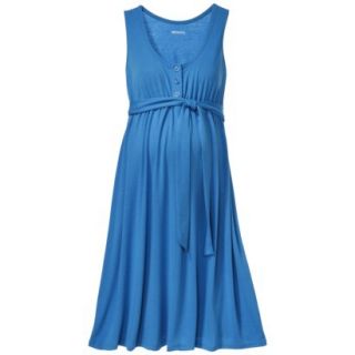 Merona Maternity Sleeveless Side Tie Dress   Blue XL