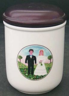 Villeroy & Boch Naif Wedding 4 Storage Jar & Lid, Fine China Dinnerware   Bride