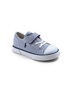 Ralph Lauren Infants & Toddlers Carson Pinstripe Sneakers   Blue