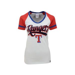 Texas Rangers 5th and Ocean MLB Womens Athletic Foil T Shirt