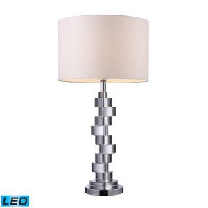 Dimond Lighting DMD D1480 LED Armagh Table Lamp in Clear Crystal & Chrome with P