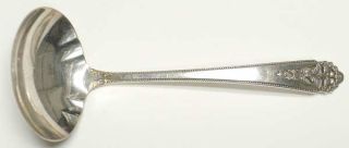 International Silver QueenS Lace (Sterling, 1949) Gravy Ladle, Solid Piece   St