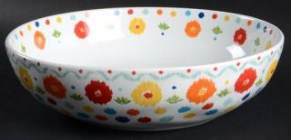 222 Fifth (PTS) Hanna 11 Round Serving Bowl, Fine China Dinnerware   Multicolor