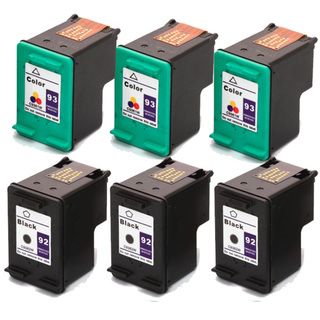 Hp 92 (c9362wn) + 93 (c9361wn) Black+color Compatible Ink Cartridge (pack Of 6) (Black+ColorPrint yield 200 pages at 5 percent coverageNon refillableModel NL HP 3x92/ 3x93 SetThis item is not returnable Warning California residents only, please note pe