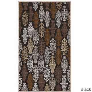 Hand woven Damask Fremont Abstract Area Rug (88 X 12)
