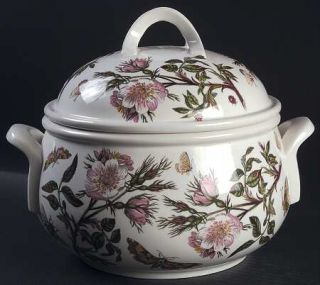 Portmeirion Botanic Garden 4 Qt Rd Romantic Shape Covered Casserole, Fine China