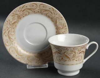 JCPenney Montalira Gold Footed Cup & Saucer Set, Fine China Dinnerware   Chris M