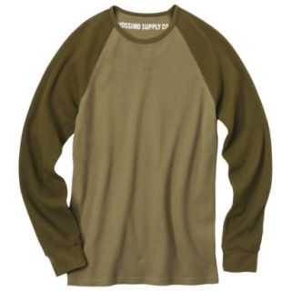 Mossimo Supply Co. Mens Long Sleeve Thermal   Olive Green Combo XL